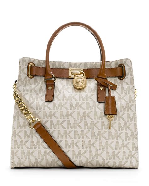 michael kors hamilton large logo tote bag|Michael Kors saffiano large tote.